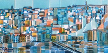 Painting titled "Coimbra2005 - Refle…" by Victor Manuel Martins Costa, Original Artwork