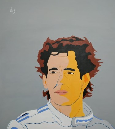 Pintura intitulada "Senna" por Victor Cruz, Obras de arte originais, Acrílico