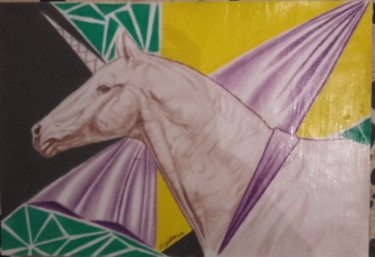 Dessin intitulée "caballo de circo" par Victor  Cabel, Œuvre d'art originale, Crayon