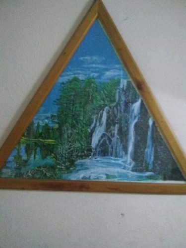 Malerei mit dem Titel "La  Cascada de  ivan" von Victor  Cabel, Original-Kunstwerk, Acryl