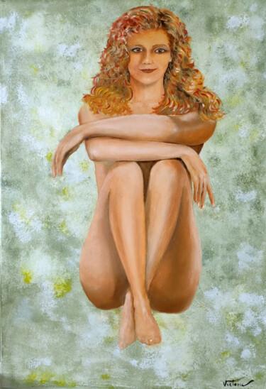 Pintura titulada "Pintura al óleo de…" por Victoria Aranyo, Obra de arte original, Oleo Montado en Bastidor de camilla de ma…