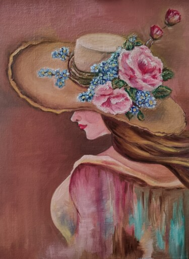 Painting titled "Romance" by Victoria Art, Original Artwork, Oil