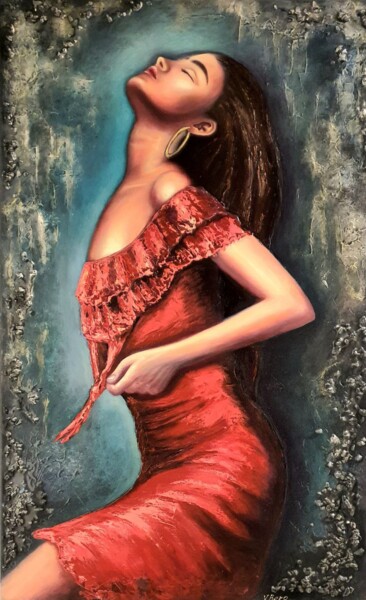 Painting titled "Desir" by Victoria Beko, Original Artwork, Oil