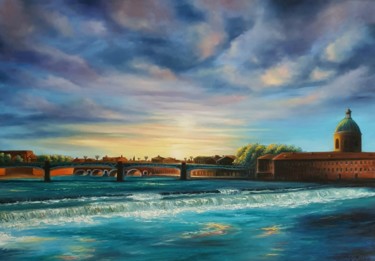 Painting titled "Matin à Toulouse." by Victoria Beko, Original Artwork, Oil