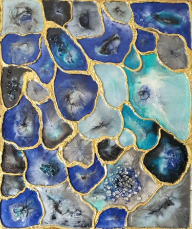 Méditation Peinture intitulée "Méditation" par Victoria Beko, Œuvre d'art originale, Acrylique