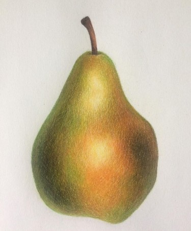 Tekening getiteld "Pear" door Victoria D, Origineel Kunstwerk