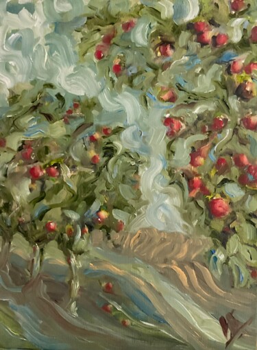 Peinture intitulée "Little orchard." par Victoria General, Œuvre d'art originale, Huile