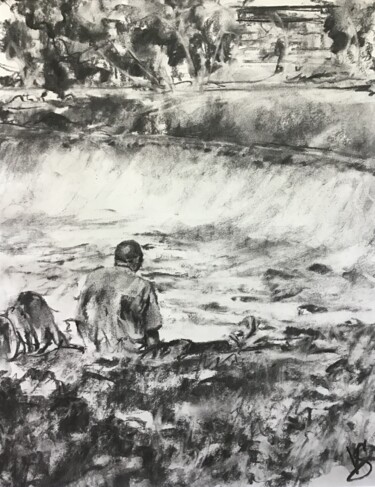 Drawing titled "(See description fo…" by Victoria General, Original Artwork, Charcoal