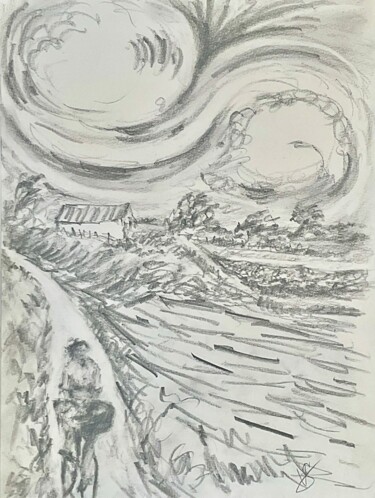 Drawing titled "Take the long way h…" by Victoria General, Original Artwork, Pencil
