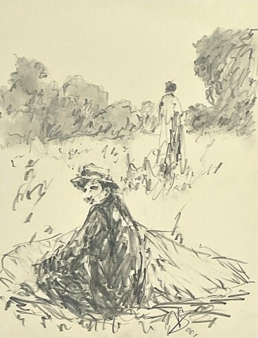 Rysunek zatytułowany „Spots.” autorstwa Victoria General, Oryginalna praca, Ołówek