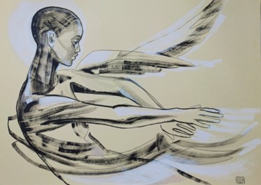 Desenho intitulada "Blessings. Благосло…" por Victoria Golovina, Obras de arte originais, Tinta