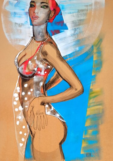 Painting titled "Let's go swimming.…" by Victoria Golovina, Original Artwork, Acrylic