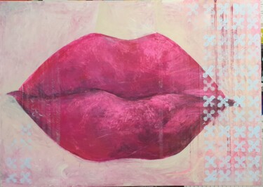Painting titled "SILENCE" by Victoria Gradinar, Original Artwork, Acrylic