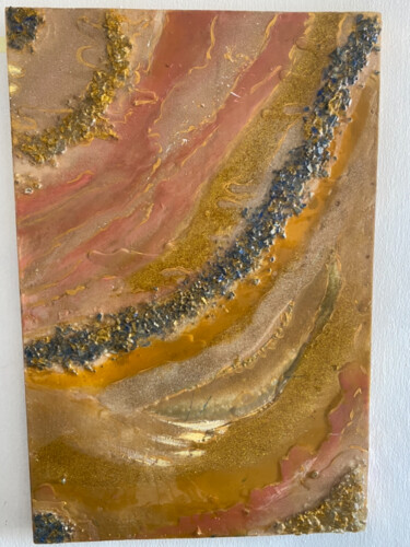 Gold rush in the ocean Design intitulée "Gold rush in the oc…" par Victoria Harry, Œuvre d'art originale, Luminaire