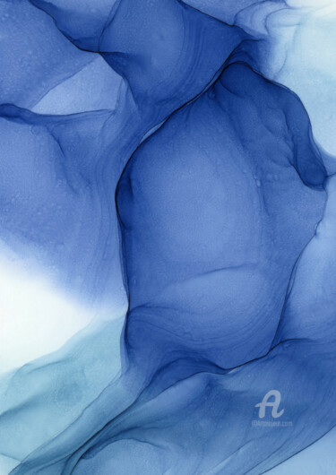 Arts numériques intitulée "Glacier - ART PRINT" par Victoria Hilbrecht, Œuvre d'art originale, Impression numérique