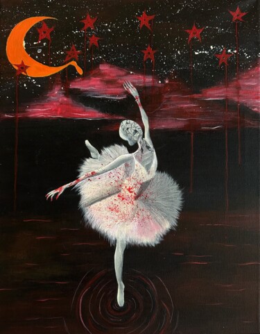 Schilderij getiteld "Illusion of life" door Victoria Levkova, Origineel Kunstwerk, Acryl