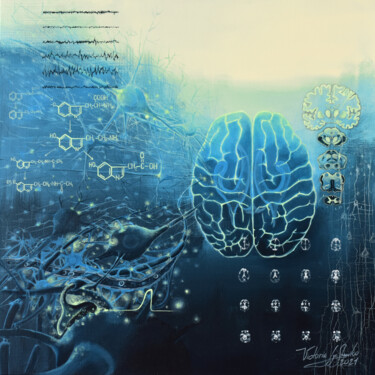 Painting titled "Neuroscience" by Victoria Lyashenko, Original Artwork, Acrylic