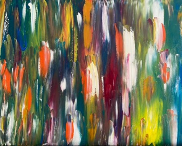 Famille vibratoire Peinture intitulée "Famille vibratoire" par Victoria Noiset, Œuvre d'art originale, Acrylique