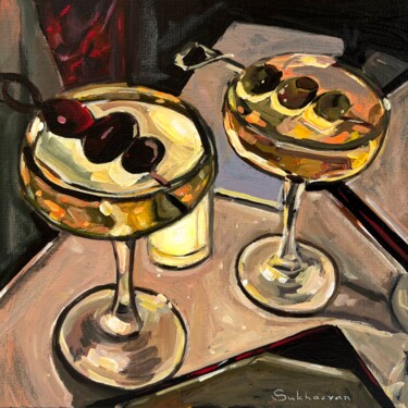 Painting titled "Still Life with Two…" by Victoria Sukhasyan, Original Artwork, Acrylic