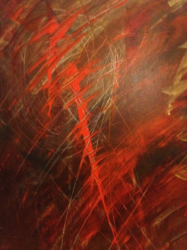 Peinture intitulée "Iron zoom 1" par Victoria Verdier, Œuvre d'art originale, Huile