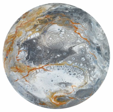 Painting titled "Planet l" by Viktorija Rutskaja, Original Artwork, Acrylic