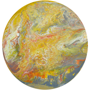 Malerei mit dem Titel "Planet of the sun" von Viktorija Rutskaja, Original-Kunstwerk, Acryl