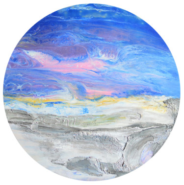 Painting titled "Sunset" by Viktorija Rutskaja, Original Artwork, Acrylic