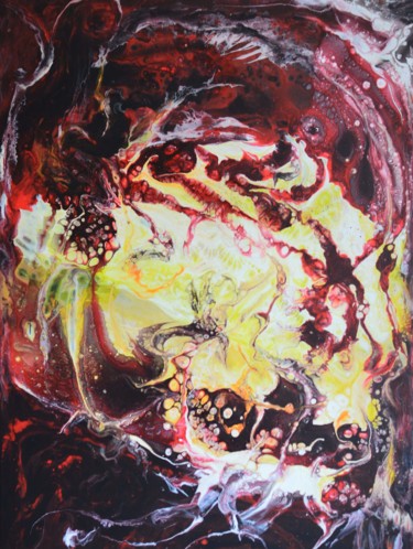 Malerei mit dem Titel "Мulled wine" von Viktorija Rutskaja, Original-Kunstwerk, Acryl
