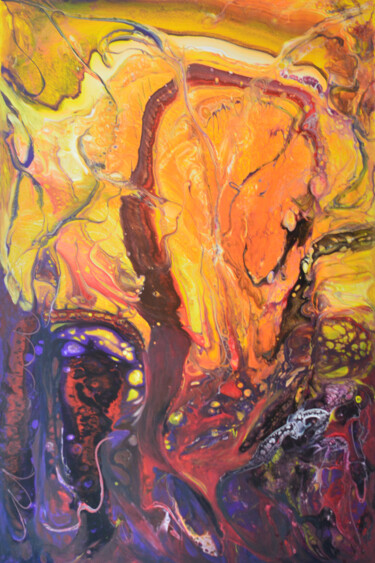 Painting titled "Plasma fantazma" by Viktorija Rutskaja, Original Artwork, Acrylic