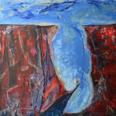 Картина под названием "Оversaturation from…" - Viktorija Rutskaja, Подлинное произведение искусства, Акрил