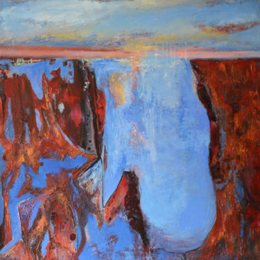 Painting titled "Precipice" by Viktorija Rutskaja, Original Artwork, Acrylic