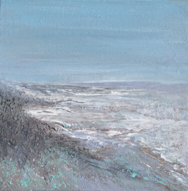 Malerei mit dem Titel "Coastal landscape" von Viktorija Rutskaja, Original-Kunstwerk, Acryl