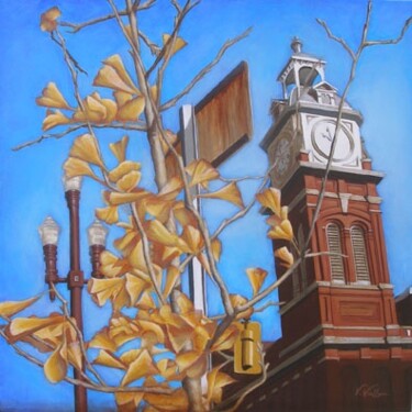 Painting titled "Market Hall Fall" by Victoria Wallace, Original Artwork