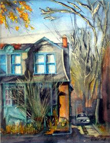 Painting titled "68 Victor Avenue" by Victoria Wallace, Original Artwork