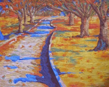 Painting titled "Broadview Bound" by Victoria Wallace, Original Artwork