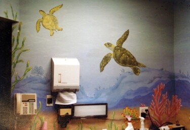 Картина под названием "Aquatic Scene" - Victoria Wallace, Подлинное произведение искусства
