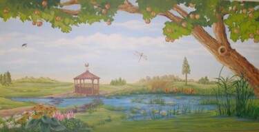Painting titled "Leisure World Murals" by Victoria Wallace, Original Artwork