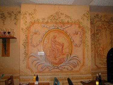Painting titled "Ferrarro Restaurant…" by Victoria Wallace, Original Artwork