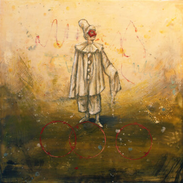 Pintura intitulada "Pulcinella" por Victoria Wallace, Obras de arte originais, Outro