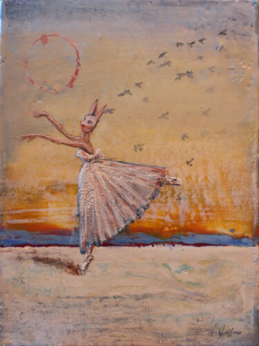 Painting titled "Dusk Dance I" by Victoria Wallace, Original Artwork, Other