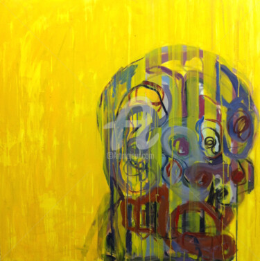 Pintura titulada "Behind the Mask" por Victoria Fontana, Obra de arte original, Oleo