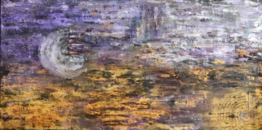 Картина под названием "Moon and Sun" - Vigonch, Подлинное произведение искусства, Акрил Установлен на Деревянная рама для но…