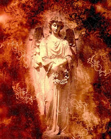 Digital Arts titled ""Angel"" by Vita, Original Artwork, Digital Painting