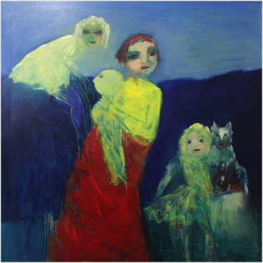 Peinture intitulée "Horizon sans ciel" par Victorine Follana, Œuvre d'art originale, Huile
