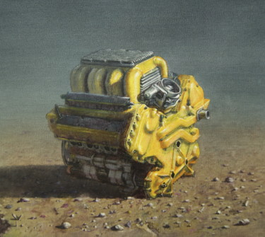 Pintura titulada "Chevrolet" por Victor Manuel Ojeda Collado, Obra de arte original, Oleo Montado en Bastidor de camilla de…