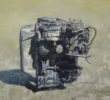 Peugeot serie:Maquinaria Картина под названием "Peugeot serie:Maqui…" - Victor Manuel Ojeda Collado, Подлинное произведение искусства, Масло Установл…