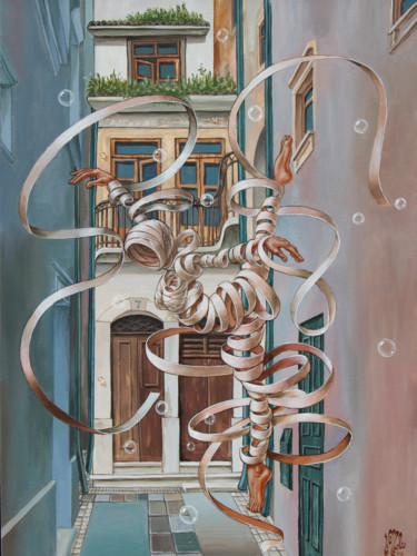 Картина под названием "Coimbra" - Victor Molev, Подлинное произведение искусства, Масло