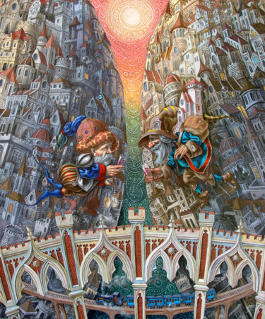 Peinture intitulée "Triumph" par Victor Molev, Œuvre d'art originale, Huile Monté sur Châssis en bois