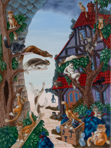 Schilderij getiteld "Andrew Lloyd Webber…" door Victor Molev, Origineel Kunstwerk, Olie