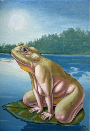 Картина под названием "Toad" - Victor Molev, Подлинное произведение искусства
